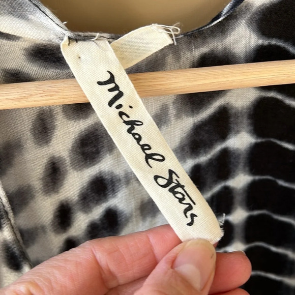 Michael Stars Boho Beachy Tie Dye Multi Use Kimono Topper Scarf Wrap - Picture 4 of 8